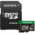 Карта памяти 256Gb ADATA  microSDXC Class 10 UD256GUI3V30A2SP-RA1