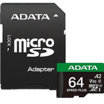 Карта памяти 64Gb  A-DATA microSD Class 10 UD64GUI3V30A2SP-RA1