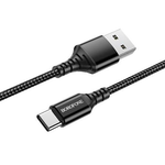 Дата-кабель BOROFONE BX54 Ultra bright Type-C 1м (черный)