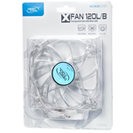 Вентилятор Deepcool XFAN 120L/B 120x120x25 3-pin 4-pin (Molex)26dB 118gr LED Ret