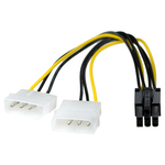 Разветвитель питания Cablexpert, 2хMolex->PCI-E 6pin, для подкл. в/к к б/п CC-PSU-6