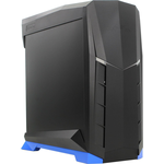 Корпус Silverstone Raven [SST-RVX01BA-W] , ATX, без БП ( ATX ), черно-синий, окно