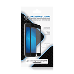 Закаленное стекло с цветной рамкой (fullscreen) для Samsung Galaxy J4 (2018) DF sColor-50 (black)