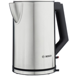 Чайник Bosch TWK7101 1.7л. 2200Вт серебристый/черный (нержавеющая сталь)