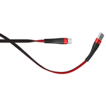 Дата-кабель HOCO U39 Slender micro 1м (чёрно-красный)