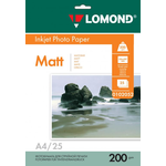 Фотобумага Lomond A4/200г/м2/25л./белый матовое 0102052