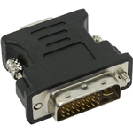 Переходник DVI - VGA, Cablexpert,29M/15F, черный, пакет A-DVI-VGA-BK