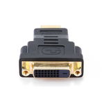 Переходник HDMI-DVI Cablexpert 19F/25M золотые разъемы, пакет, черный A-HDMI-DVI-3