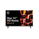 Телевизор 32'' Sber SDX 32H2124 черный 1366x768, HD Ready, 60 Гц, Wi-Fi, Smart TV, Салют ТВ