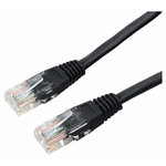 Патч-корд литой, UTP, RJ45, Cat.5e, 2m,(черный) Gembird кат.5e,литой, PP12-2M/BK