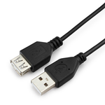 Удлинитель AM/AF 3m Gembird USB 2.0 + Ферритовый фильтр,черный PRO CCF-USB2-AMAF-10