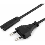 Кабель питания для ноутбука/аудио/видео техники Cablexpert 1,8м, 2-pin, черный, пакет PC-184/2-1.8M