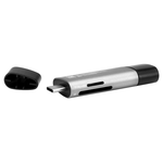 Картридер USB 2.0/Type C Digma CR-СU2520-G серый