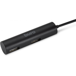 Концентратор USB 2.0 Buro BU-HUB4-0.5R-U2.0 4порт. черный