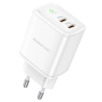 СЗУ Borofone BN9 Reacher PD35W dual port charger (EU) (белый)