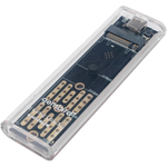 Внешний корпус Gembird EEM2-NVME-2 USB 3.1 для M2 NVME порт Type-С, пластик, прозрачный
