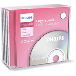 Диск DVD-R Philips 4.7 Gb, 16x, Slim Case