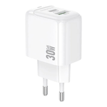 СЗУ Borofone BAS45A 2USB 3.0A PD 30W+QC 3.0 белый