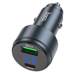АЗУ HOCO Z57B Glorious 63W dual-port digital display PD45W+QC3.0, Серый