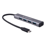 Концентратор USB3.1 Gembird UHB-C474, 4хUSB, с доп.питанием
