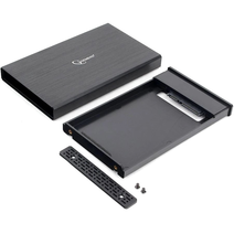 Внешний корпус 2.5'' Gembird EE2-U3S-55, чёрный, USB 3.0, SATA, алюминий