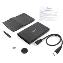 Внешний корпус 2.5'' Gembird EE2-U3S-55, чёрный, USB 3.0, SATA, алюминий