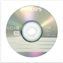 Диск DVD-R Philips 4.7 Gb, 16x, Бум.конверт