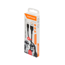 Дата-кабель GoPower GP06M USB - microUSB, 1.0м (черный)