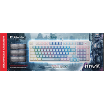 Игровая клавиатура DEFENDER Hawk GK-418 RU, голубой