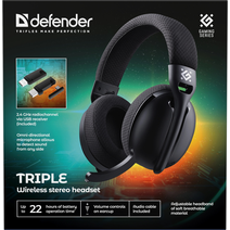 Наушники DEFENDER Triple черный