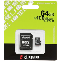 Карта памяти 64Gb Kingston microSDXC Class 10 Canvas Select Plus SDCS3/64GBSP