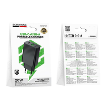 СЗУ BOROFONE BAS74A PD20W+QC3.0 Чёрный