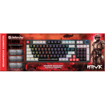 Игровая клавиатура DEFENDER Hawk GK-418 RU, радужный