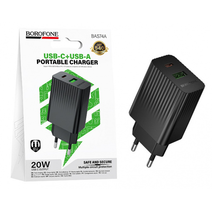 СЗУ BOROFONE BAS74A PD20W+QC3.0 Чёрный