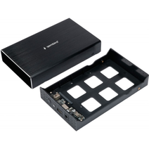 Внешний корпус для 3.5'' Gembird EE3-U3S-1, USB 3.0, SATA III, металл