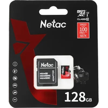 Карта памяти 128GB Netac P500 Extreme Pro MicroSD,  NT02P500PRO-128G-R