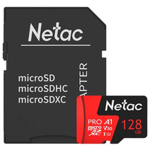 Карта памяти 128GB Netac P500 Extreme Pro MicroSD,  NT02P500PRO-128G-R