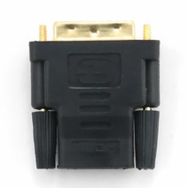 Переходник HDMI-DVI Cablexpert 19F/19M золотые разъемы, пакет, черный (A-HDMI-DVI-2)