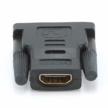 Переходник HDMI-DVI Cablexpert 19F/19M золотые разъемы, пакет, черный (A-HDMI-DVI-2)