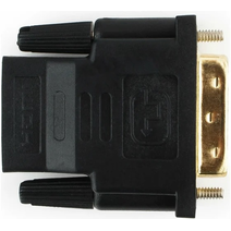 Переходник HDMI-DVI Cablexpert 19F/19M золотые разъемы, пакет, черный (A-HDMI-DVI-2)