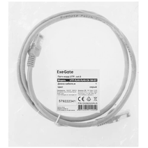 Патч-корд ExeGate cat.6, 1м, серый EX282025RUS