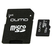 Карта памяти 128Gb QUMO MicroSDXC Class 10 UHS-I U3