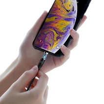 Дата-кабель HOCO U76 Fresh magnetic lightning 1м (чёрный)