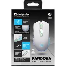 Игровая мышь DEFENDER Pandora GM-502, белая