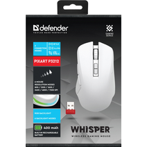Игровая мышь DEFENDER Whisper GM-209 белый