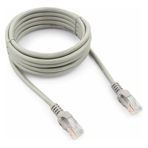 Патч-корд Cat.5e,Cablexpert 3m,(серый) PP12-3M