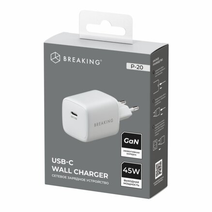 СЗУ Breaking P-20 USB-C, 45W, QC 3.0, 3.0A (Белый)
