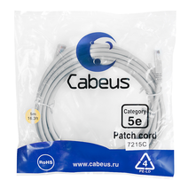 Патч-корд RJ45-Cat.5e-5m Cabeus