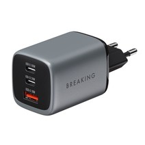 СЗУ Breaking P-22 2USB-C - USB-A, 65W, QC 3.0, 3.0A (Графит)