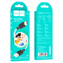 Дата-кабель HOCO X90 Cool silicone for Type-C (белый)